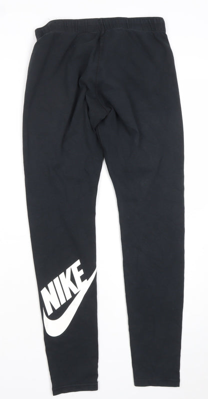 Nike Womens Black M Athletic Leggings Just Do It Sportswear