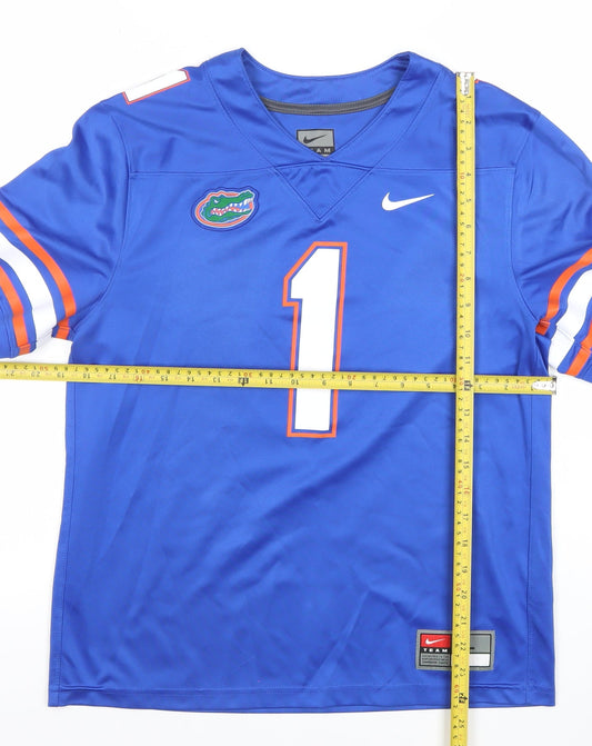 Nike Boys Blue Dri-Fit American Football Jersey T-Shirt L