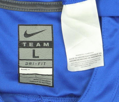 Nike Boys Blue Dri-Fit American Football Jersey T-Shirt L