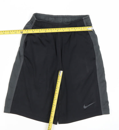 Nike Boys Black Dri-Fit Athletic Shorts Size S 8-10 Years Running Training