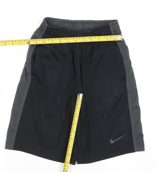Nike Boys Black Dri-Fit Athletic Shorts Size S 8-10 Years Running Training