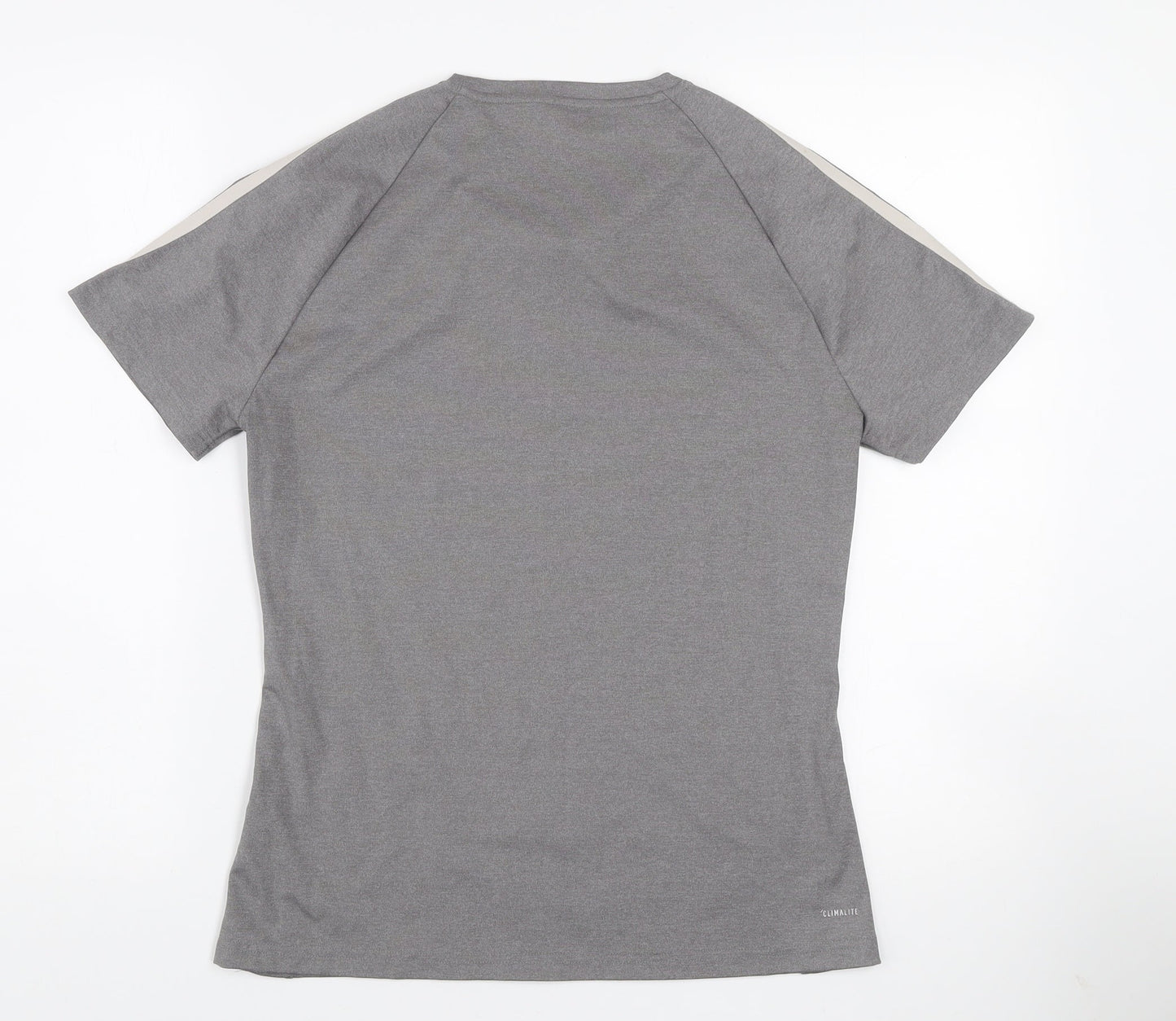 Adidas Womens Grey Climalite Short Sleeve T-Shirt M Activewear Top