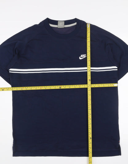Nike Men's Blue Short Sleeve Crew Neck T-Shirt Size L