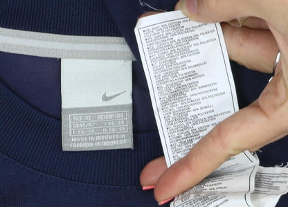 Nike Men's Blue Short Sleeve Crew Neck T-Shirt Size L