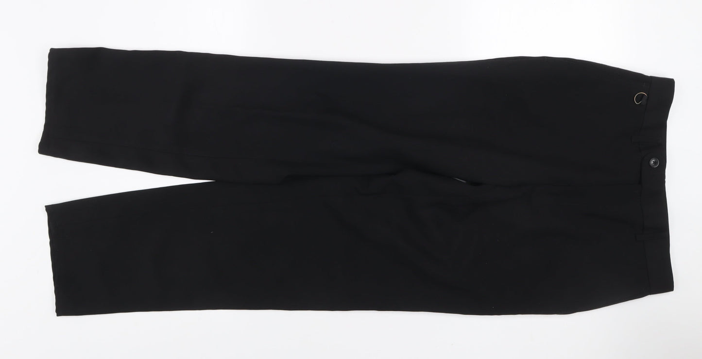 Events Womens Black Polyester Dress Trousers Size 22 Regular Fit