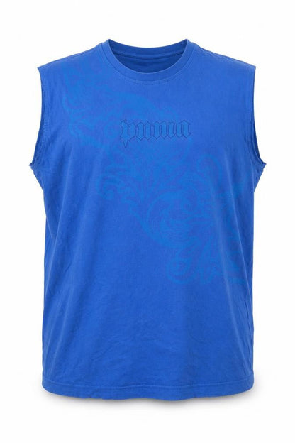 Mens UK Size 2XL PUMA Blue  T-Shirt