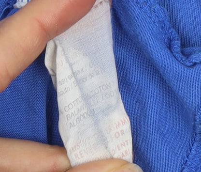 Puma Men's Blue 2XL Sleeveless Graphic Cotton T-Shirt