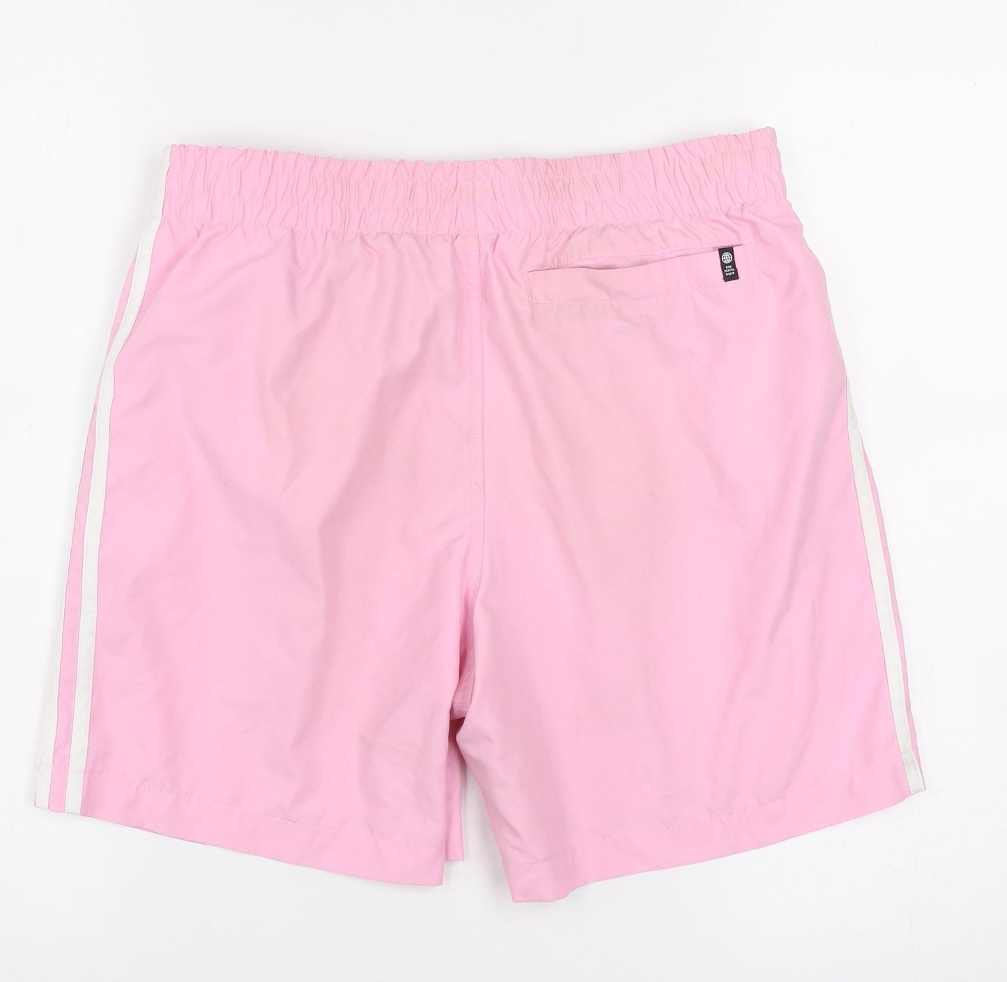 Adidas Womens Pink M Athletic Shorts Elastic Waist Lightweight