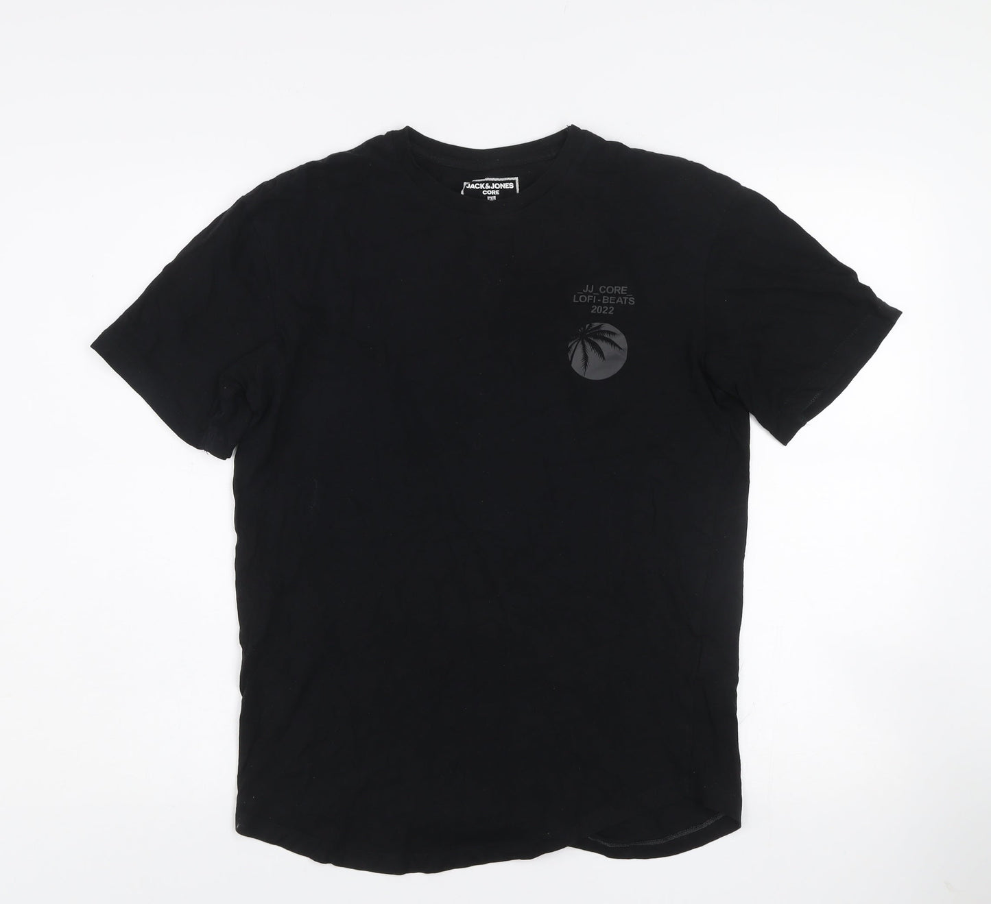 Mens UK Size XS JACK & JONES Black  T-Shirt