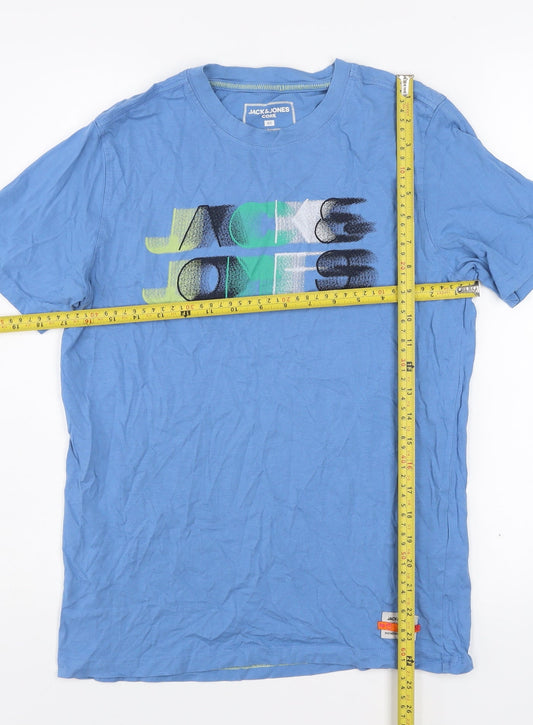Mens UK Size XS JACK & JONES Blue  T-Shirt