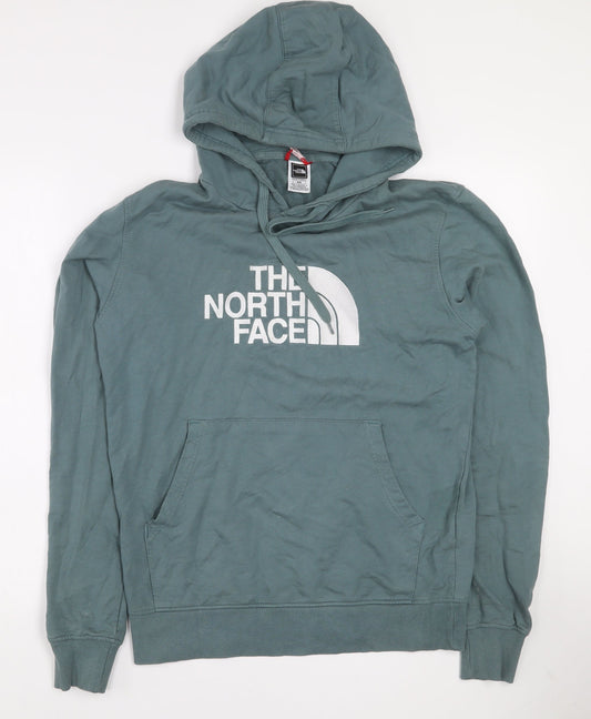 The North Face Men's Green Pullover Hoodie Size M Outdoor Cotton