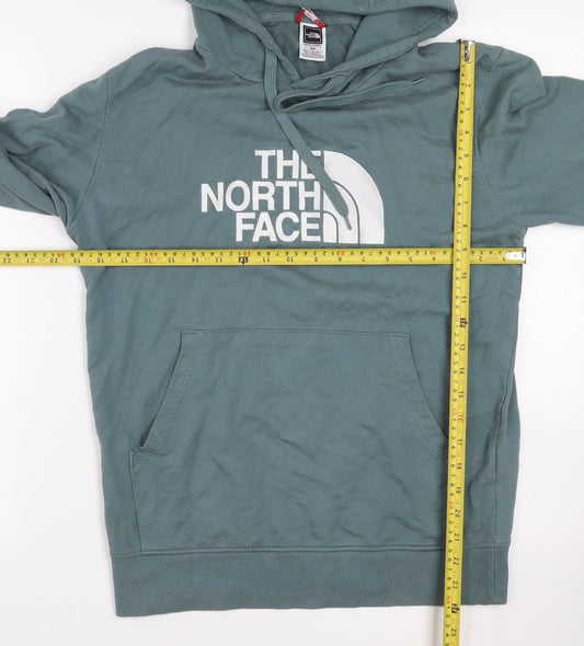 The North Face Men's Green Pullover Hoodie Size M Outdoor Cotton
