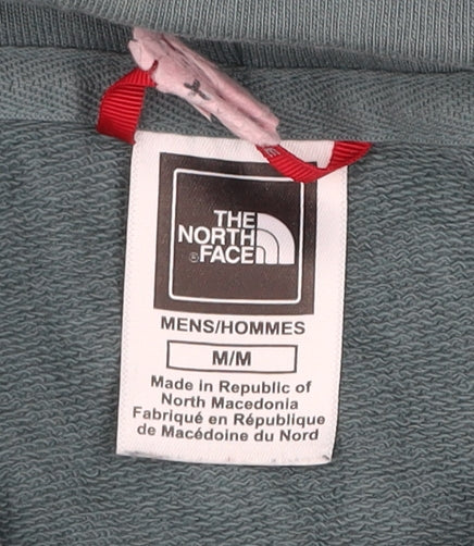 The North Face Men's Green Pullover Hoodie Size M Outdoor Cotton