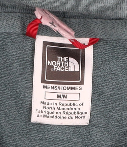 The North Face Men's Green Pullover Hoodie Size M Outdoor Cotton