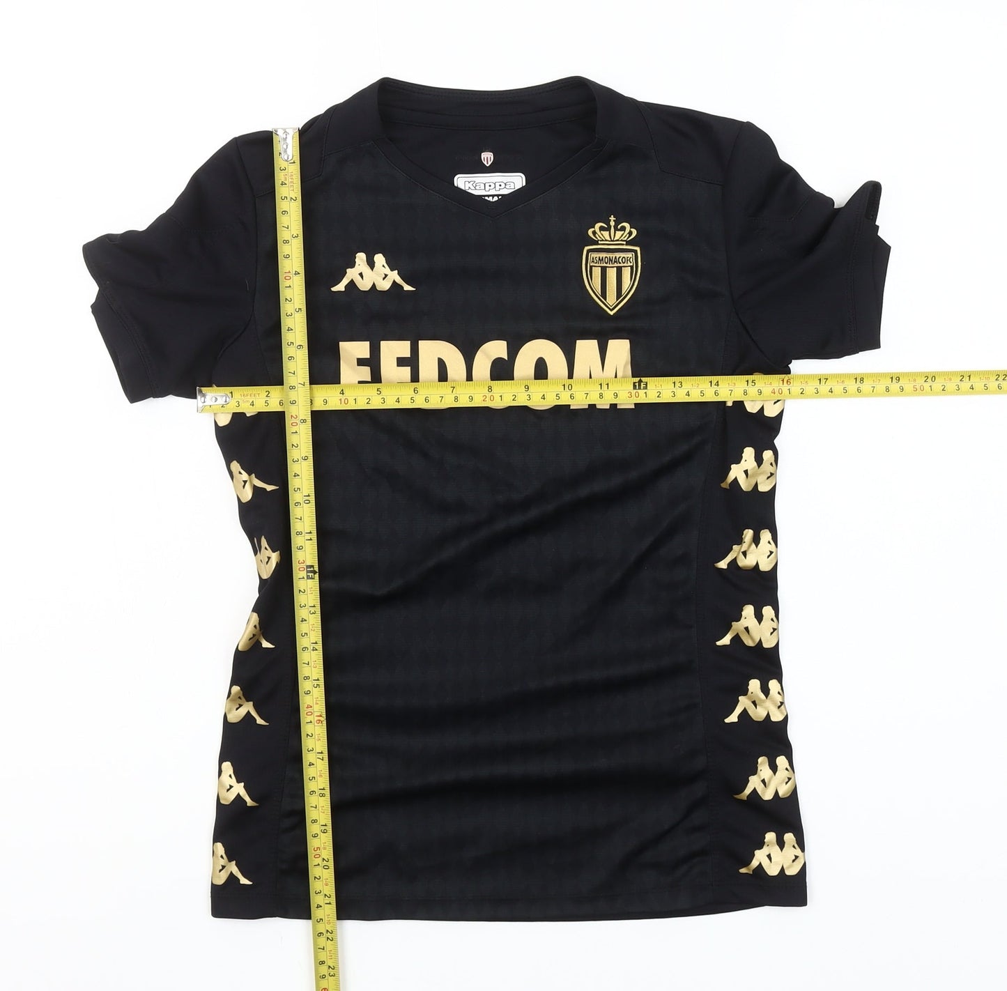 Kappa Womens XS Black Sports Jersey T-Shirt Athletic Fit