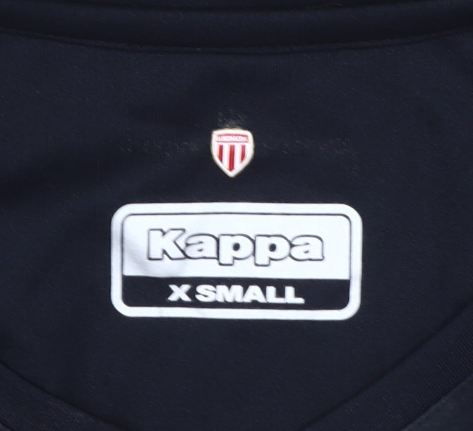 Kappa Womens XS Black Sports Jersey T-Shirt Athletic Fit