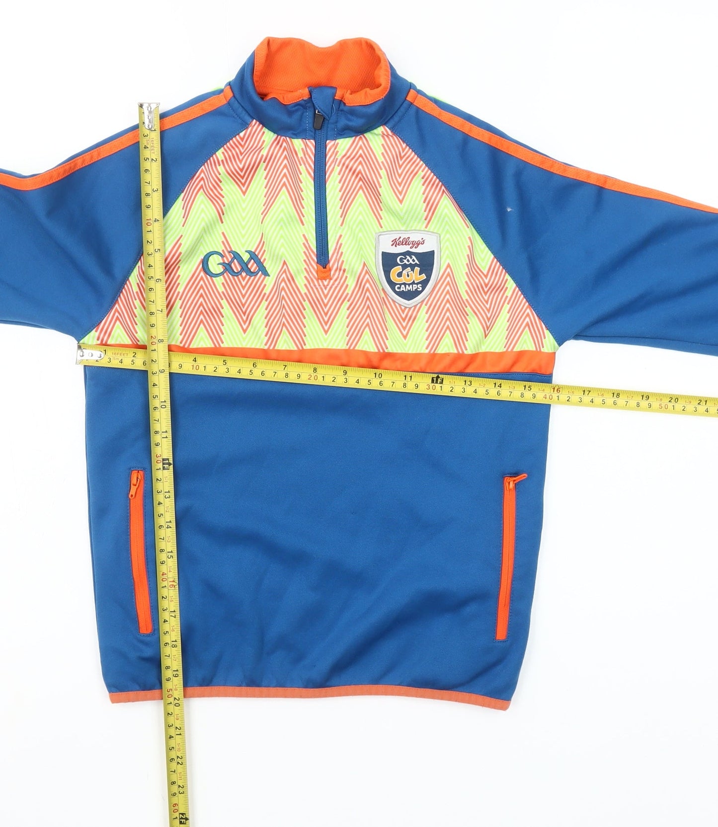 Masita Boys Blue 8 Years 1/4 Zip Sports Sweatshirt Top