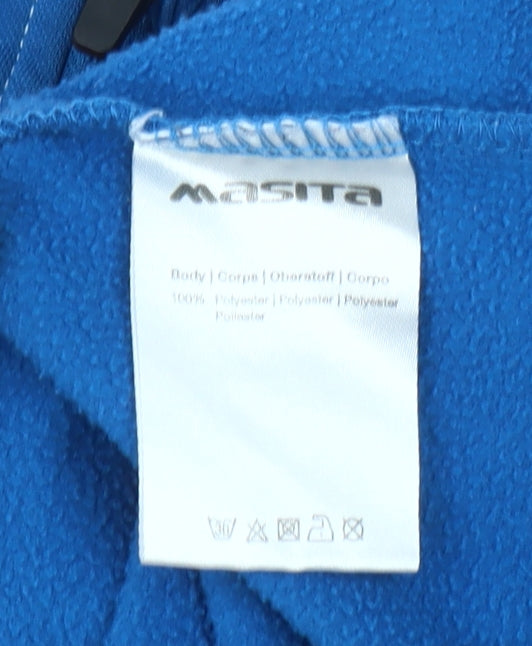 Masita Boys Blue 8 Years 1/4 Zip Sports Sweatshirt Top
