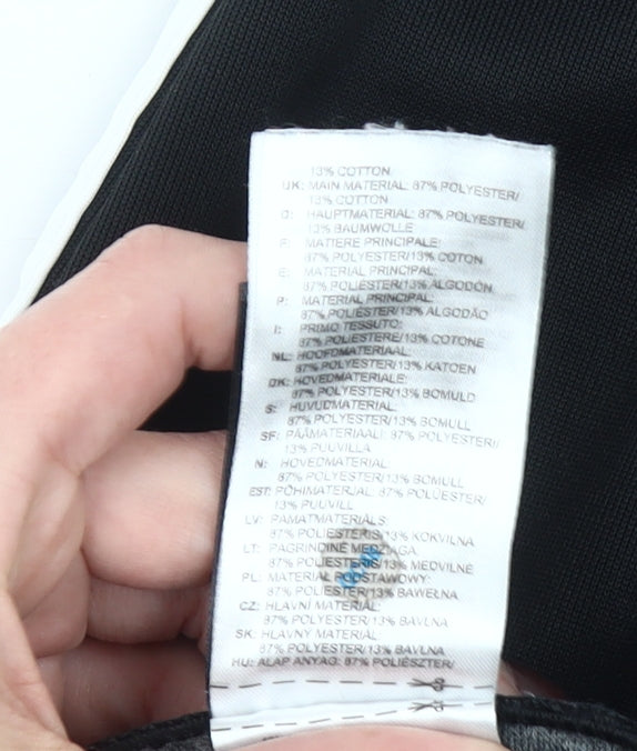 Adidas Men's Black Jogger Trousers Size M Tapered Fit