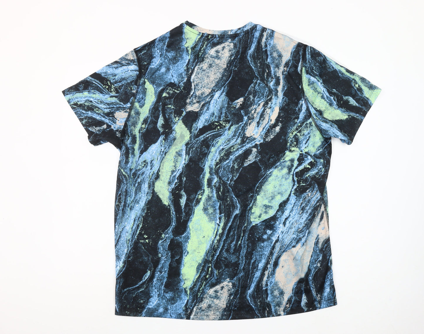 Adidas Mens Multicoloured Running T-Shirt Size L Regular Fit