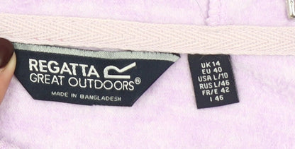 Regatta Women Lilac Hoodie Size 14 Pullover Long Sleeve Outdoor Top