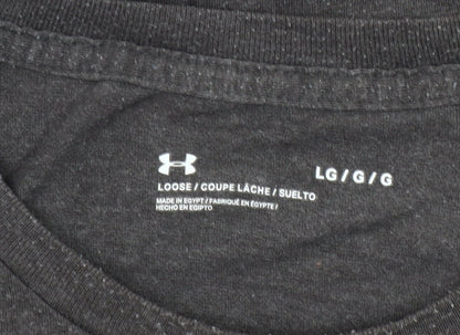 Under Armour Men's Grey Graphic Logo Relaxed Fit T-Shirt Size L