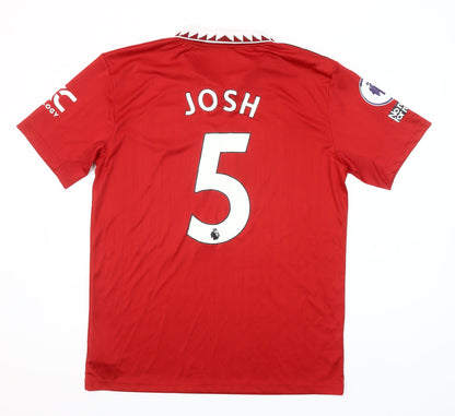 Adidas Men’s Red Manchester United Polo Shirt L Football Top