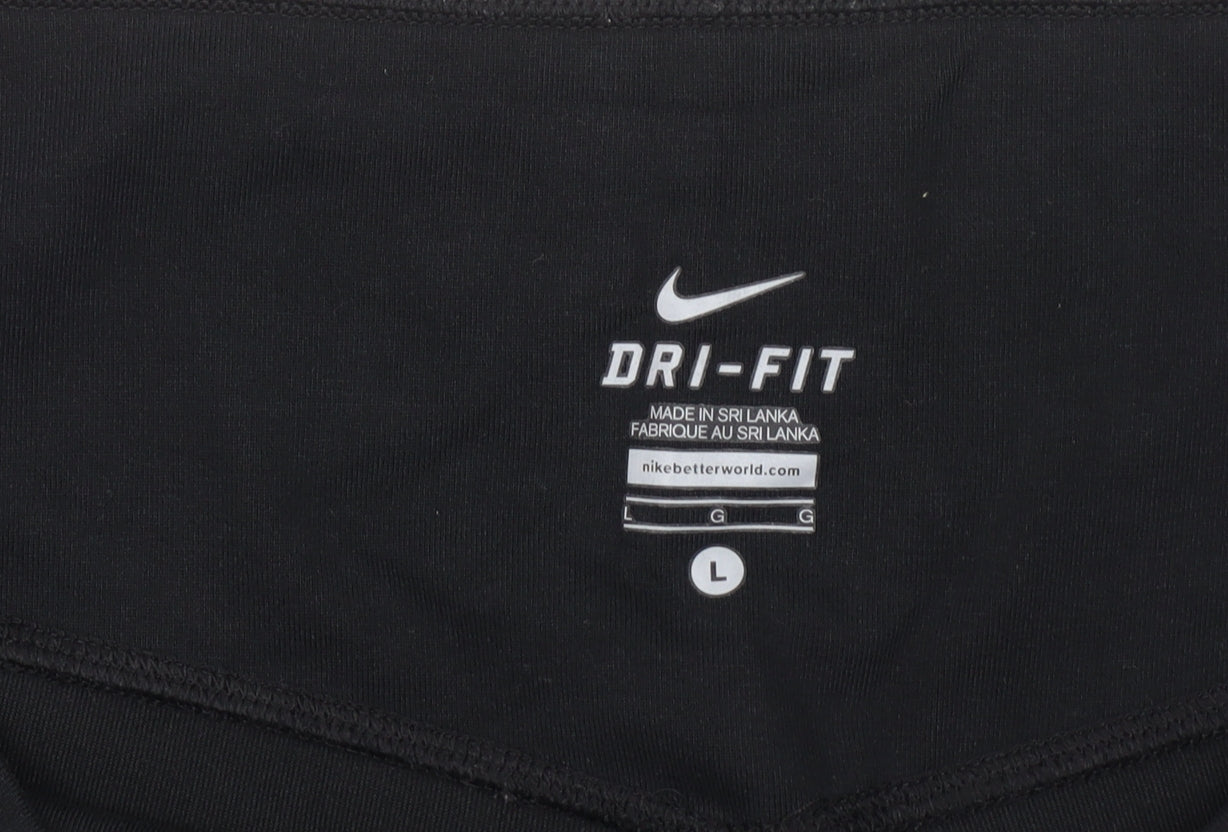 Nike Women's Black Dri-FIT Capri Leggings Size L Lightweight Training