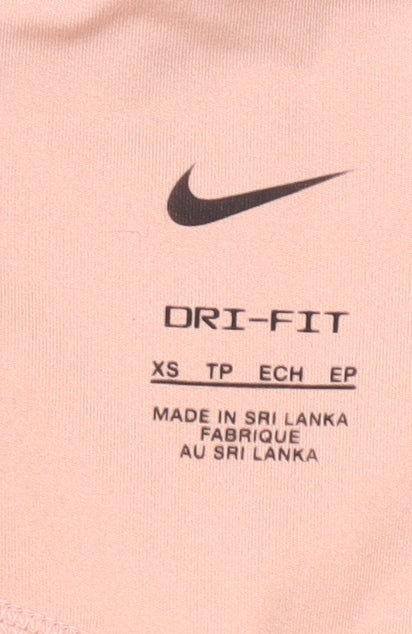 Nike Womens Peach Dri-FIT Leggings XS Slim Fit Activewear