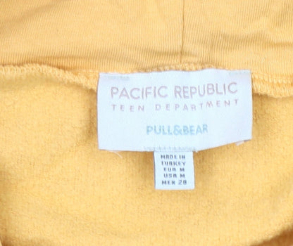Pull&Bear Teen Yellow Hoodie Virginia Mountain Graphic Size M