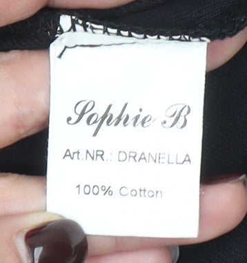 Sophie B Women’s Black & White Cotton Button-Up Shirt Size 10