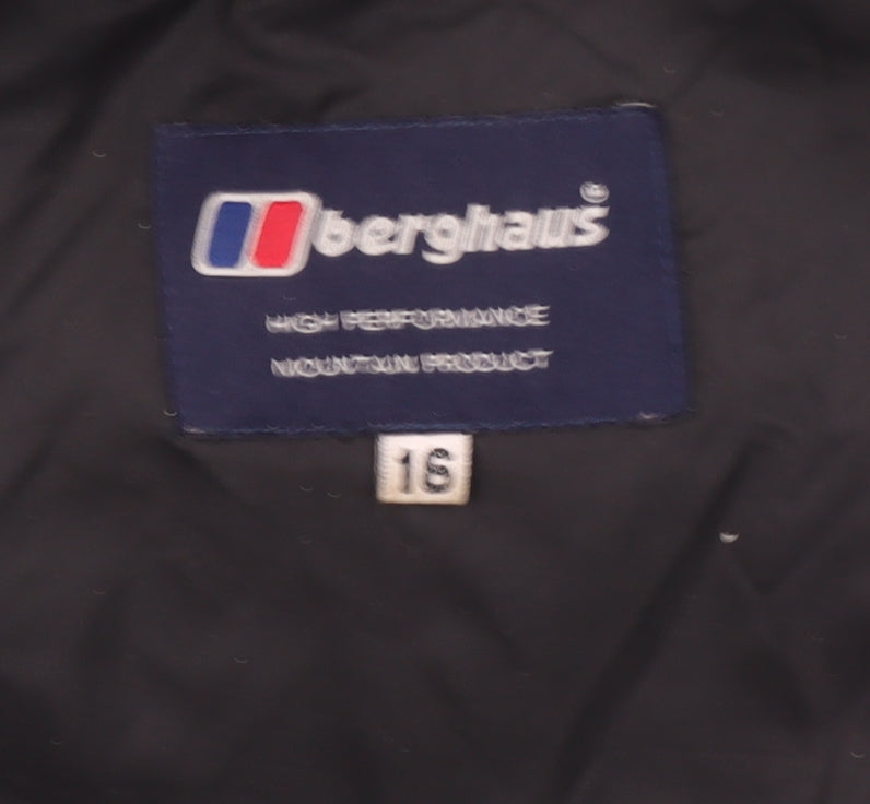 Berghaus Women’s Green Waterproof Parka Jacket Size 16 Hooded Outdoor
