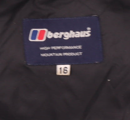 Berghaus Women’s Green Waterproof Parka Jacket Size 16 Hooded Outdoor