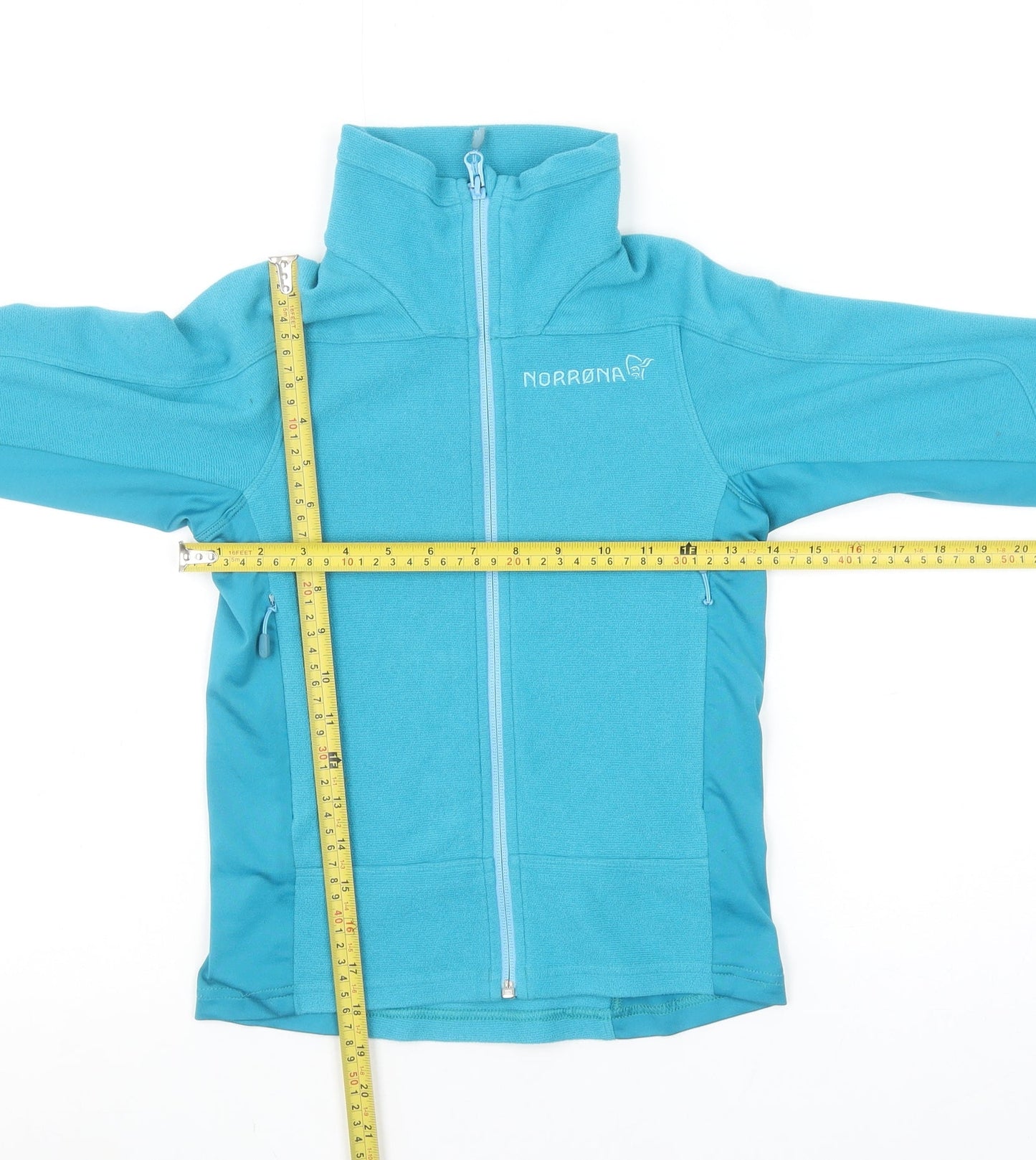 Norrøna Girls Blue Falketind Warm1 Fleece Jacket - Size 9 Years