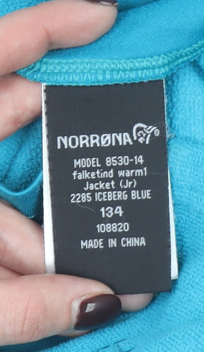 Norrøna Girls Blue Falketind Warm1 Fleece Jacket - Size 9 Years