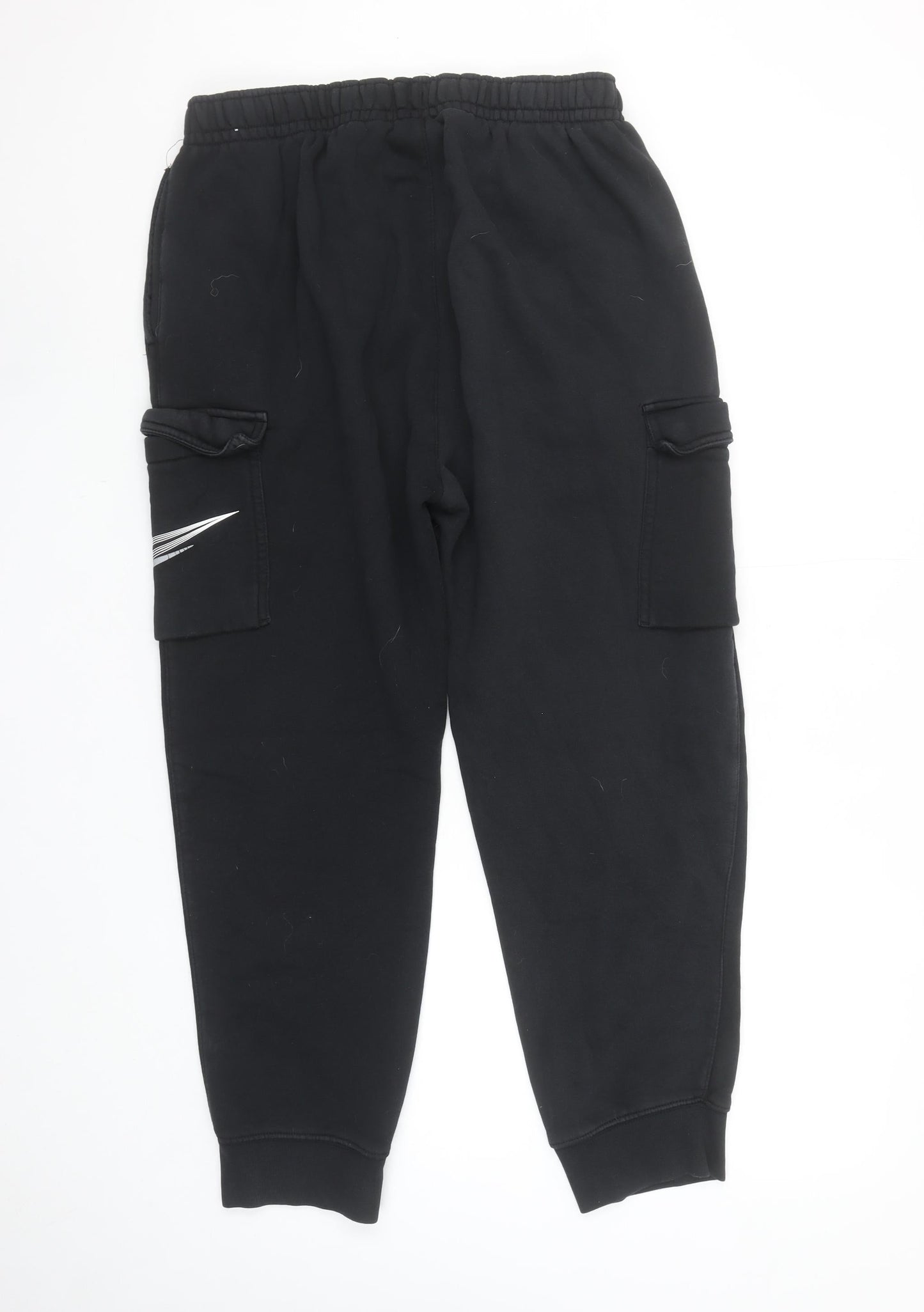 Nike Men's Black Cargo Fleece Jogger Trousers L