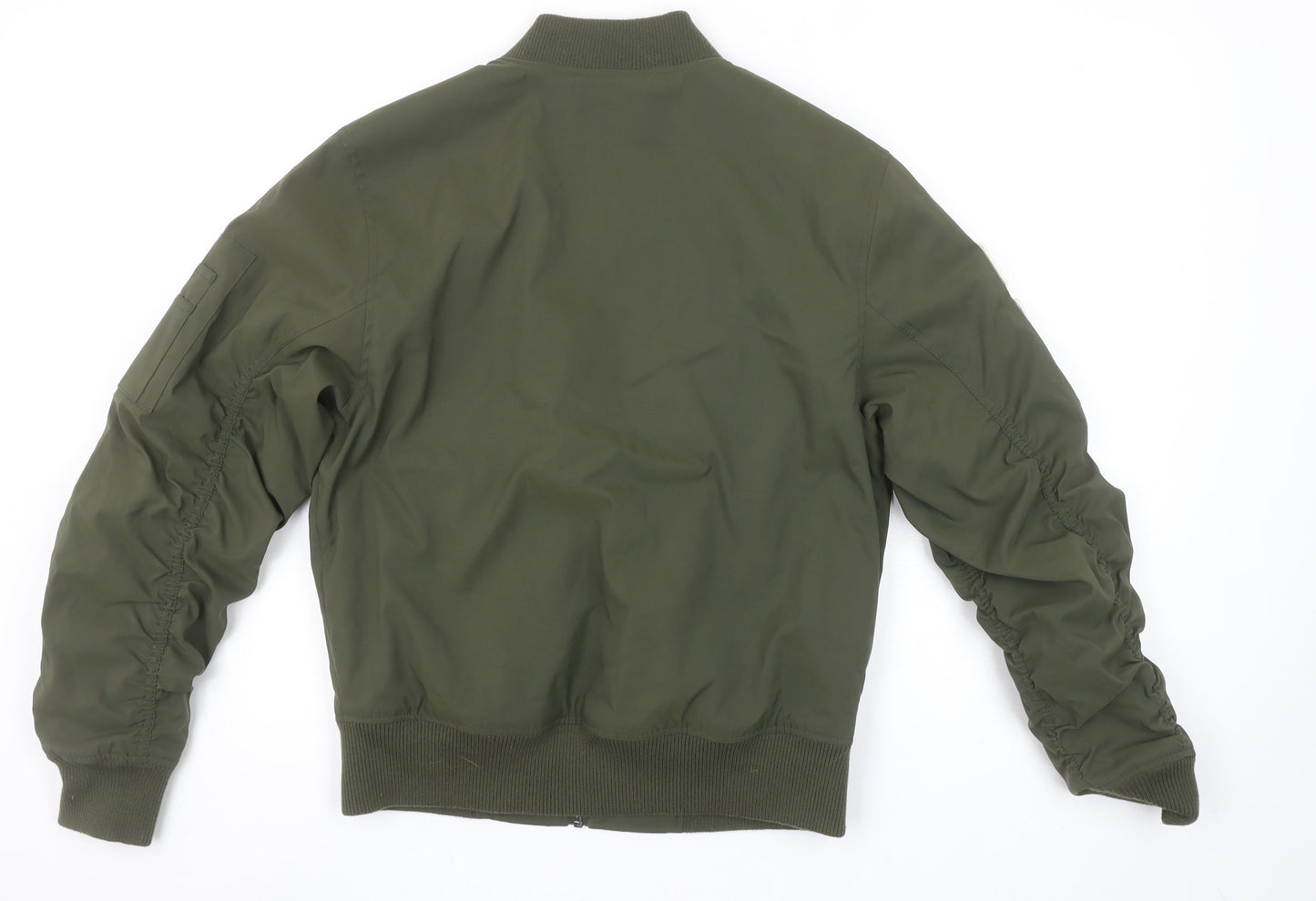 LCKR Women's Green XS Bomber Jacket Full Zip Military Style