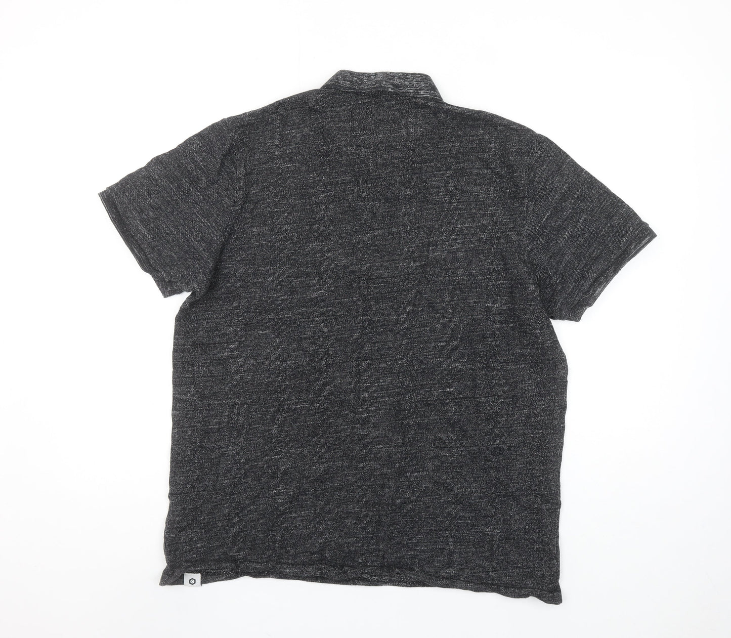 Jack & Jones CORE Men’s Grey Short Sleeve Polo Shirt Size L