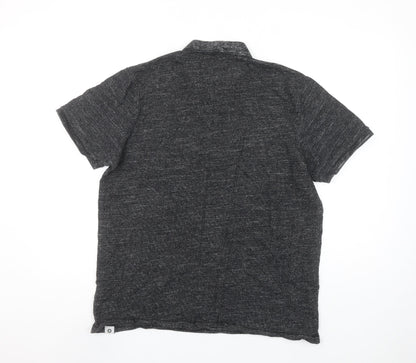 Jack & Jones CORE Men’s Grey Short Sleeve Polo Shirt Size L