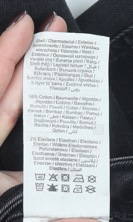 Jack & Jones Men's Black Distressed Skinny Jeans Size 32W 34L