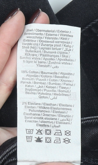 Jack & Jones Men's Black Distressed Skinny Jeans Size 32W 34L