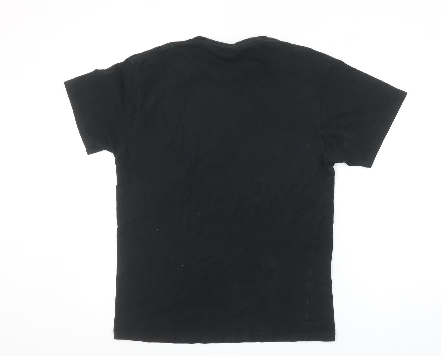 Uneek Men’s Black Cotton Funny Sports Graphic T-Shirt Size S