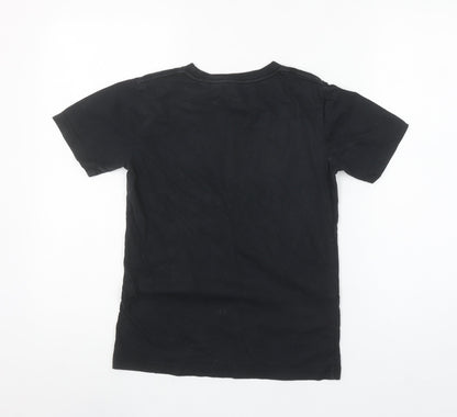 Levi's Boys Black Graphic Logo Short Sleeve Cotton T-Shirt 10 Years