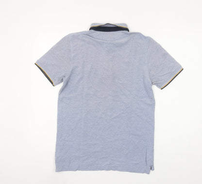 Jack & Jones Men's Blue Cotton Polo Shirt Size M Classic Fit