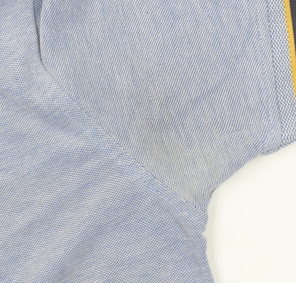 Jack & Jones Men's Blue Cotton Polo Shirt Size M Classic Fit