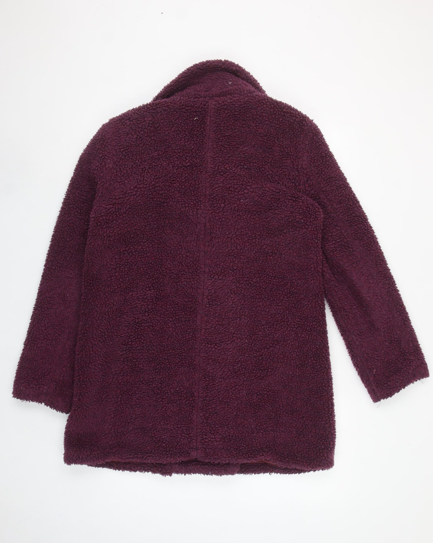 QED LDN Women’s Purple Fleece Pea Coat Size 10