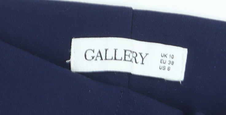 Gallery Women’s Blue Slim Tapered Trousers Size 10