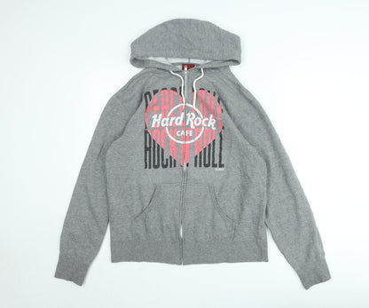 Womens UK Size M Hard Rock Cafe Grey Basic Jacket