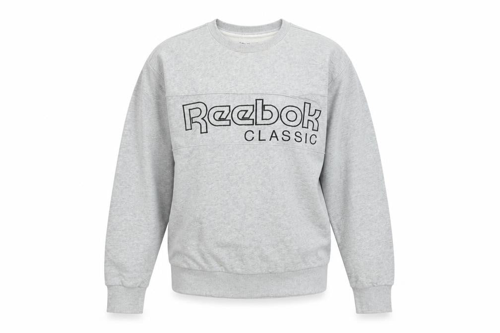 Womens UK Size M Reebok Grey Pullover Sweatshirt