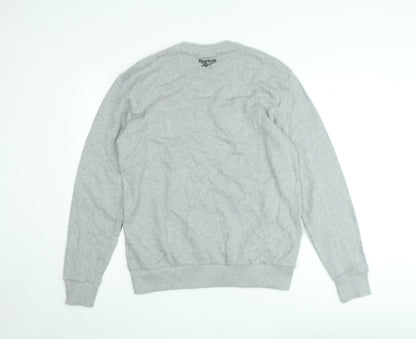 Reebok Classic Grey Crew Neck Sweatshirt Women's M Cotton Blend